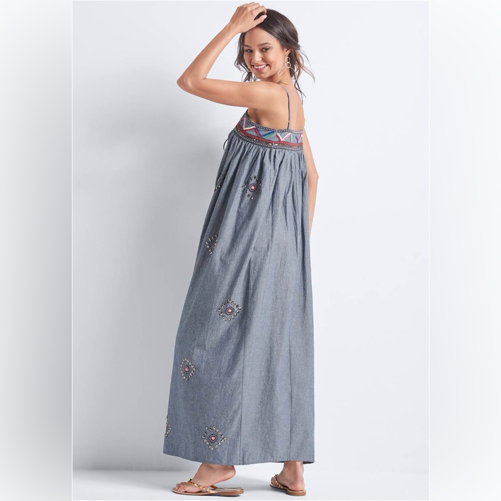 NWT Venus Embroidered and Beaded Maxi Dress - Picture 6 of 13